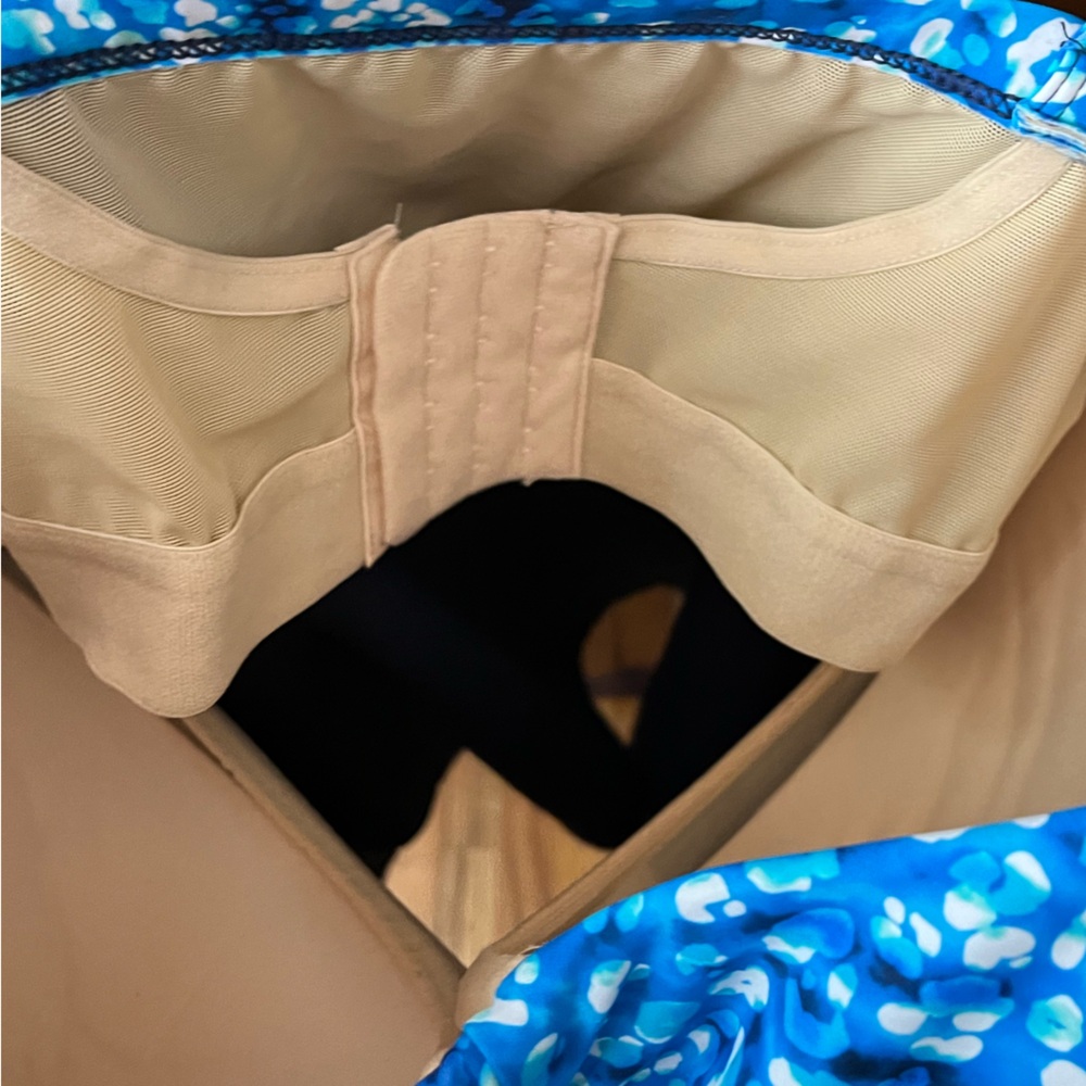 Swim365 Blue Criss Cross Tankini Top, 46DDD - Picture 6 of 10